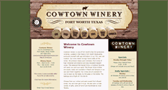 Desktop Screenshot of cowtownwinery.dvinewineusa.com
