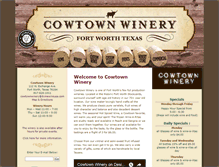 Tablet Screenshot of cowtownwinery.dvinewineusa.com